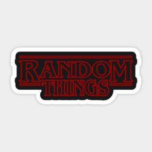 Random Things Sticker